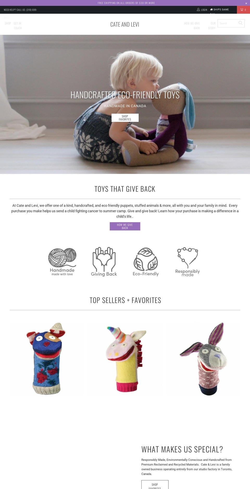 cateandlevicollection.com — Shopify storefront screenshot