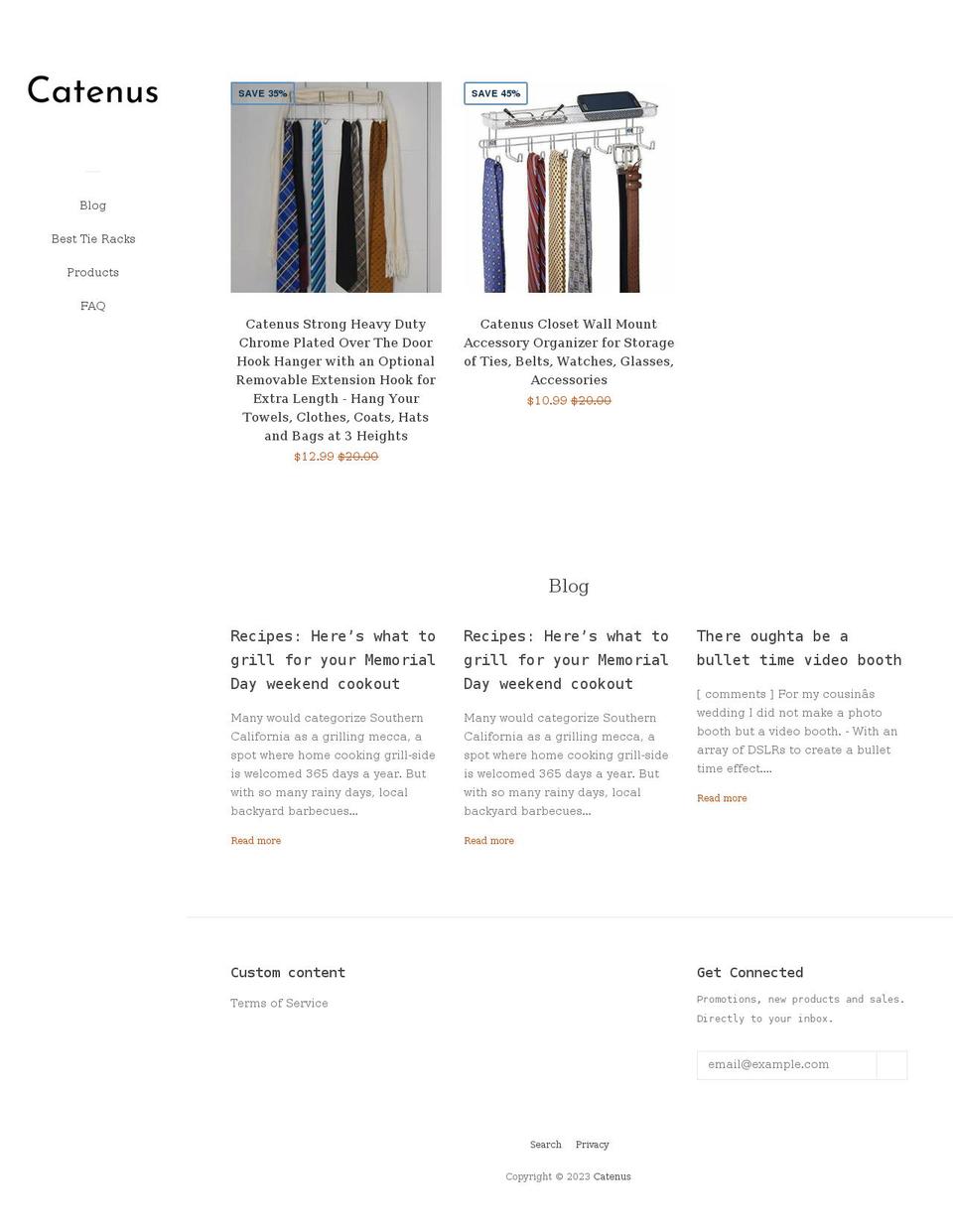 catenus.com shopify website screenshot