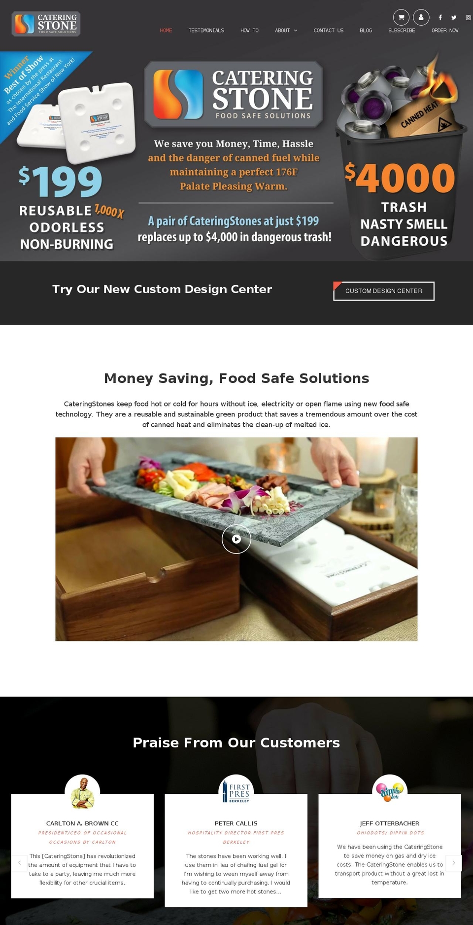 CateringStone Shopify theme site example cateringstone.com
