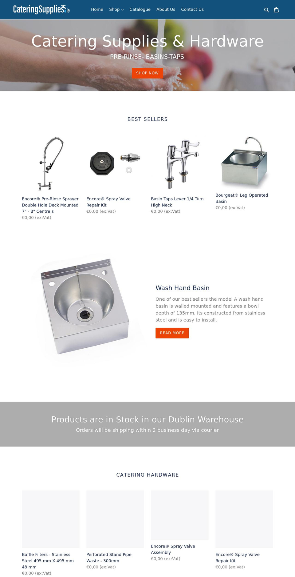 cateringsupplies.ie shopify website screenshot