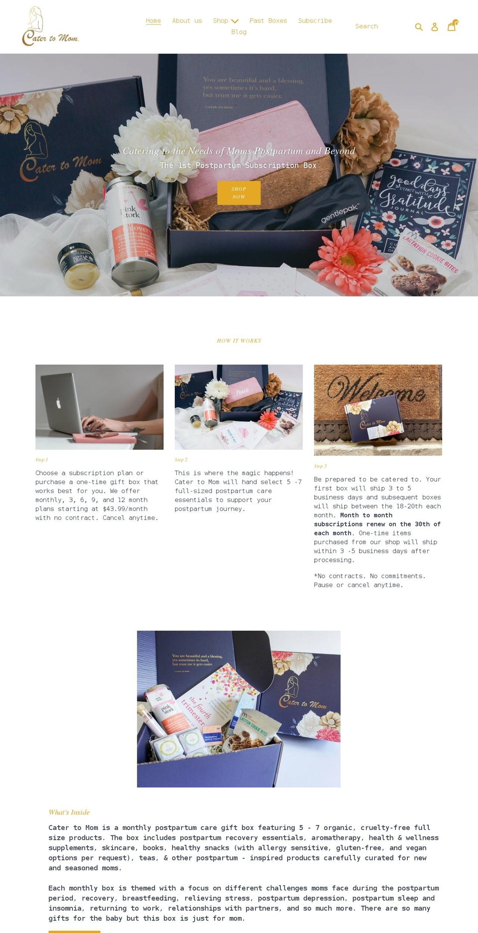 catertomom.com shopify website screenshot