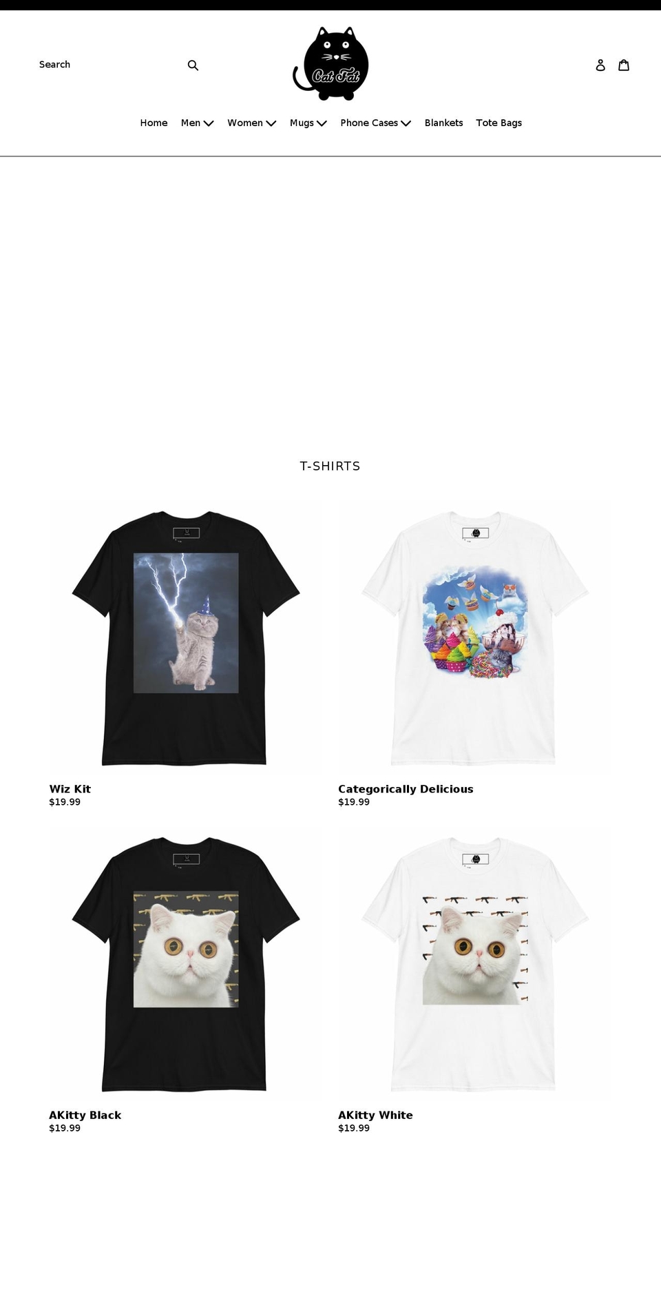 catfat.com shopify website screenshot