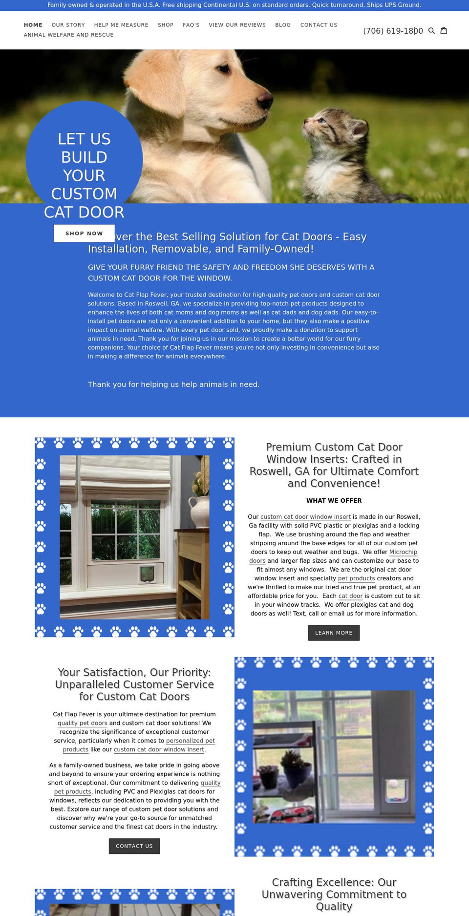 catflapfever.com shopify website screenshot