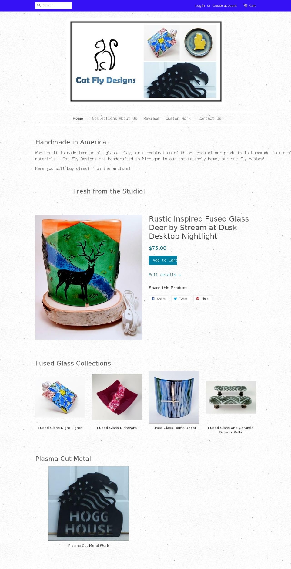 catflydesigns.com — Shopify storefront screenshot