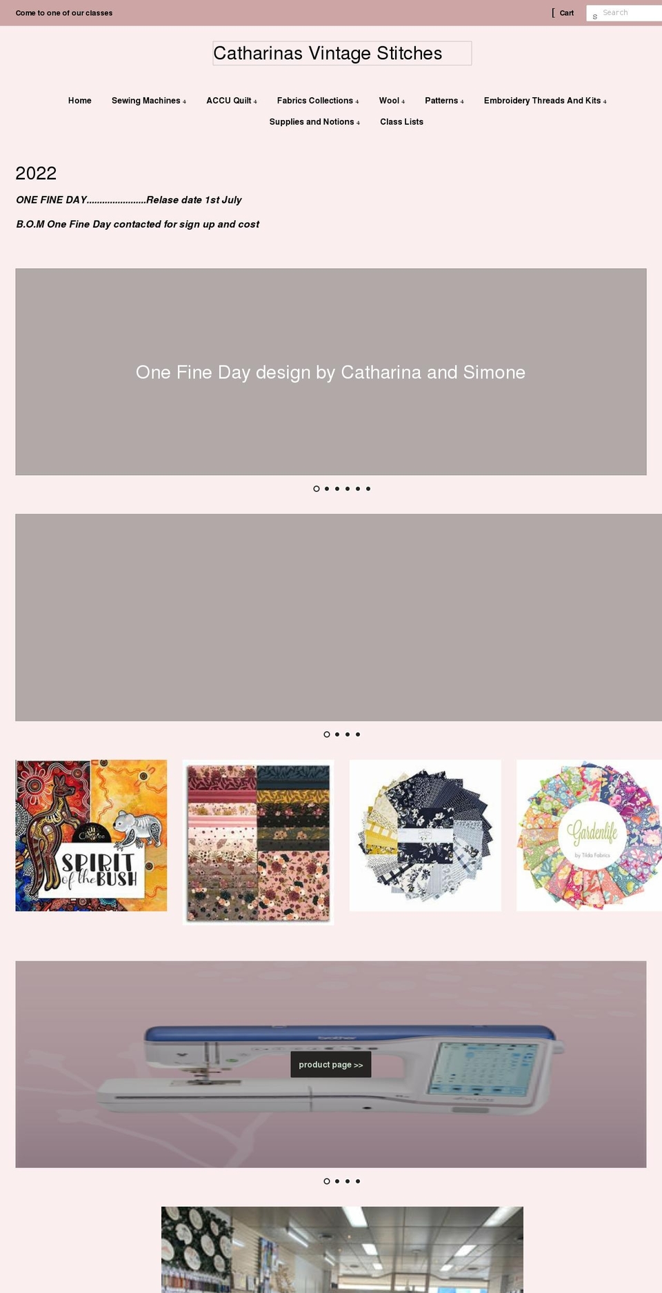 catharinasvintagestitches.com.au shopify website screenshot