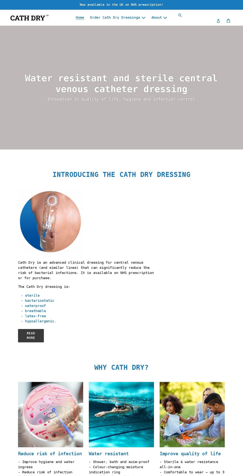 cathdry.direct shopify website screenshot
