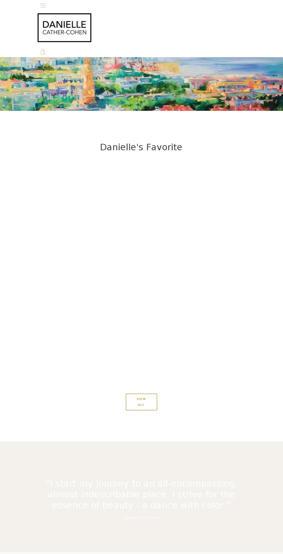 cathercohenart.com — Shopify storefront screenshot
