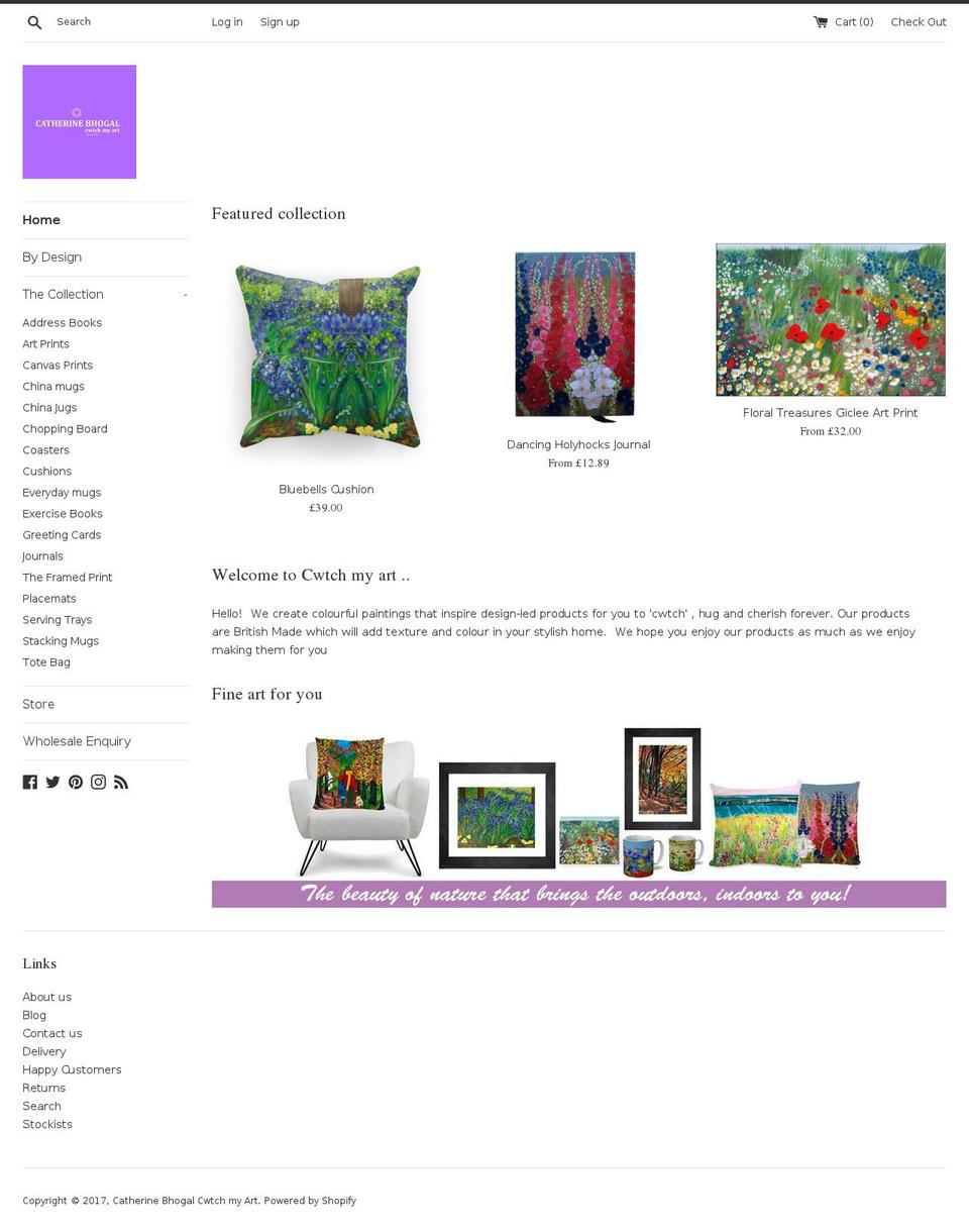 catherinebhogal.com shopify website screenshot