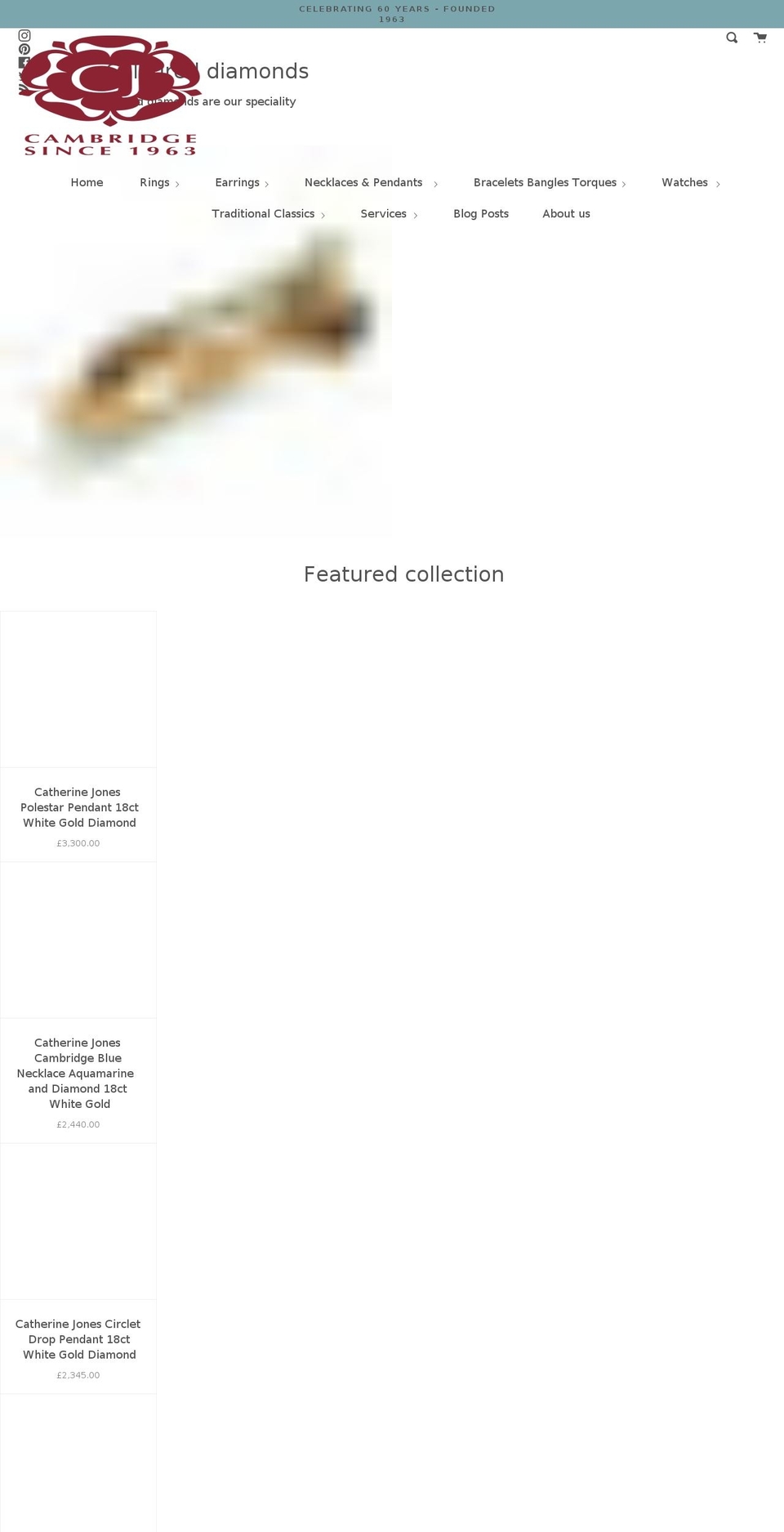 catherinejones.com shopify website screenshot
