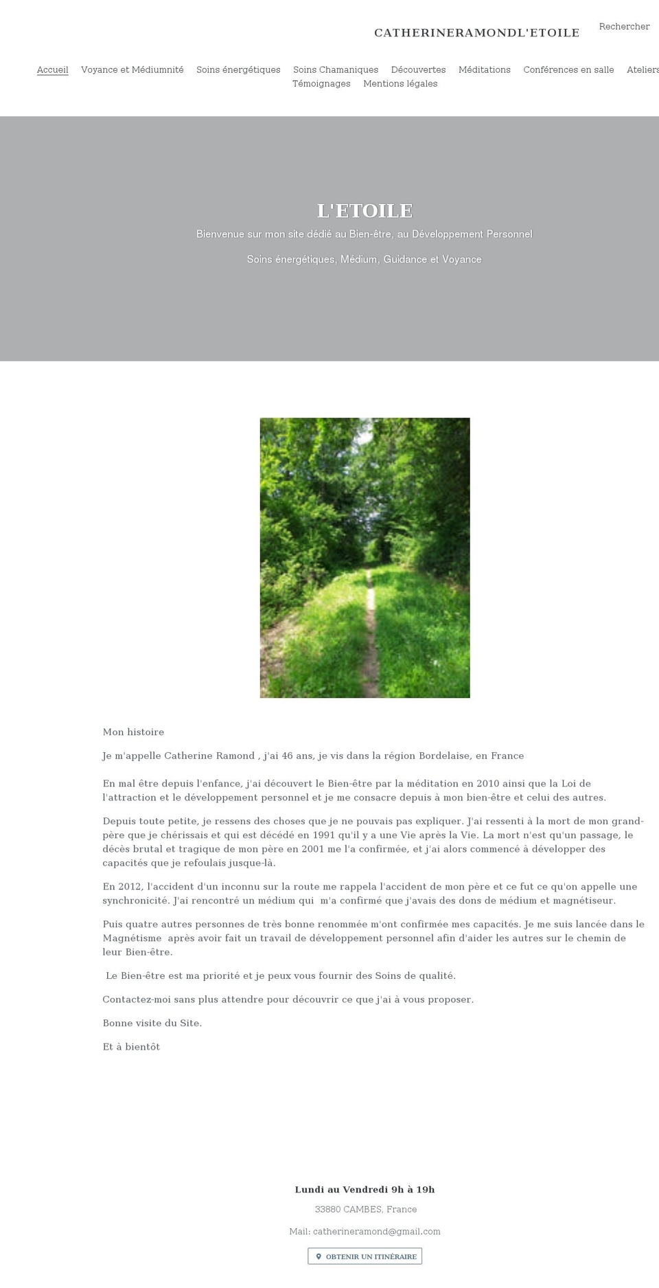 catherineramondletoile.com shopify website screenshot
