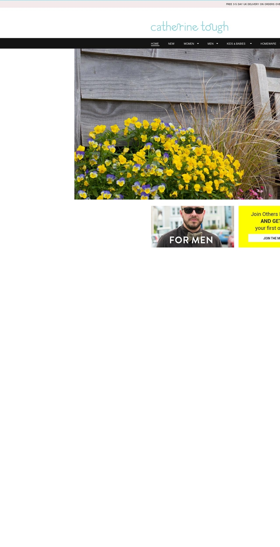 catherinetough.com shopify website screenshot