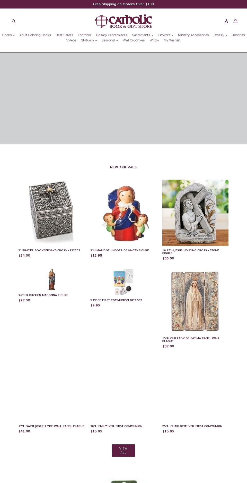catholicbookandgifts.com — Shopify storefront screenshot