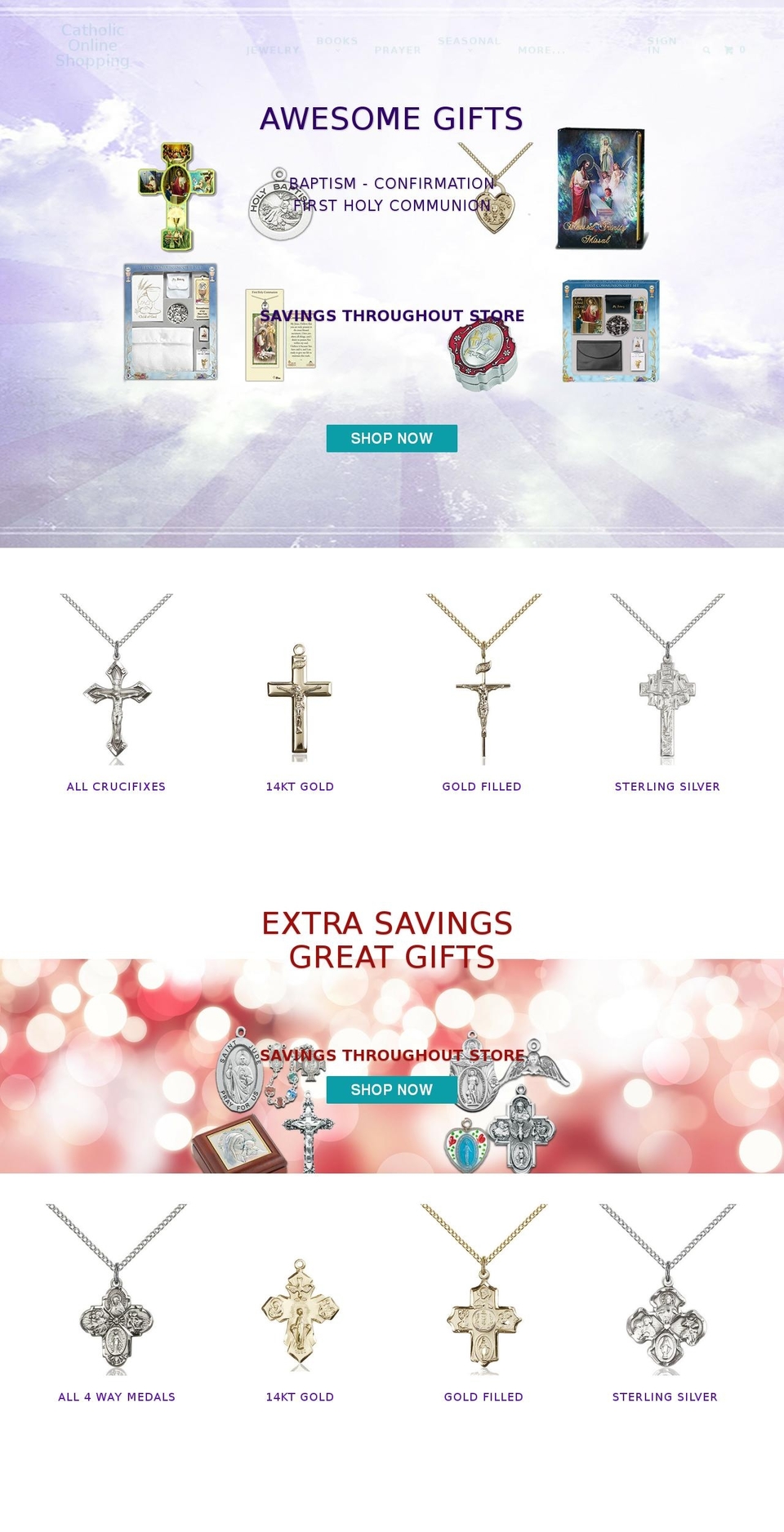 empire Shopify theme site example catholiconline.shopping