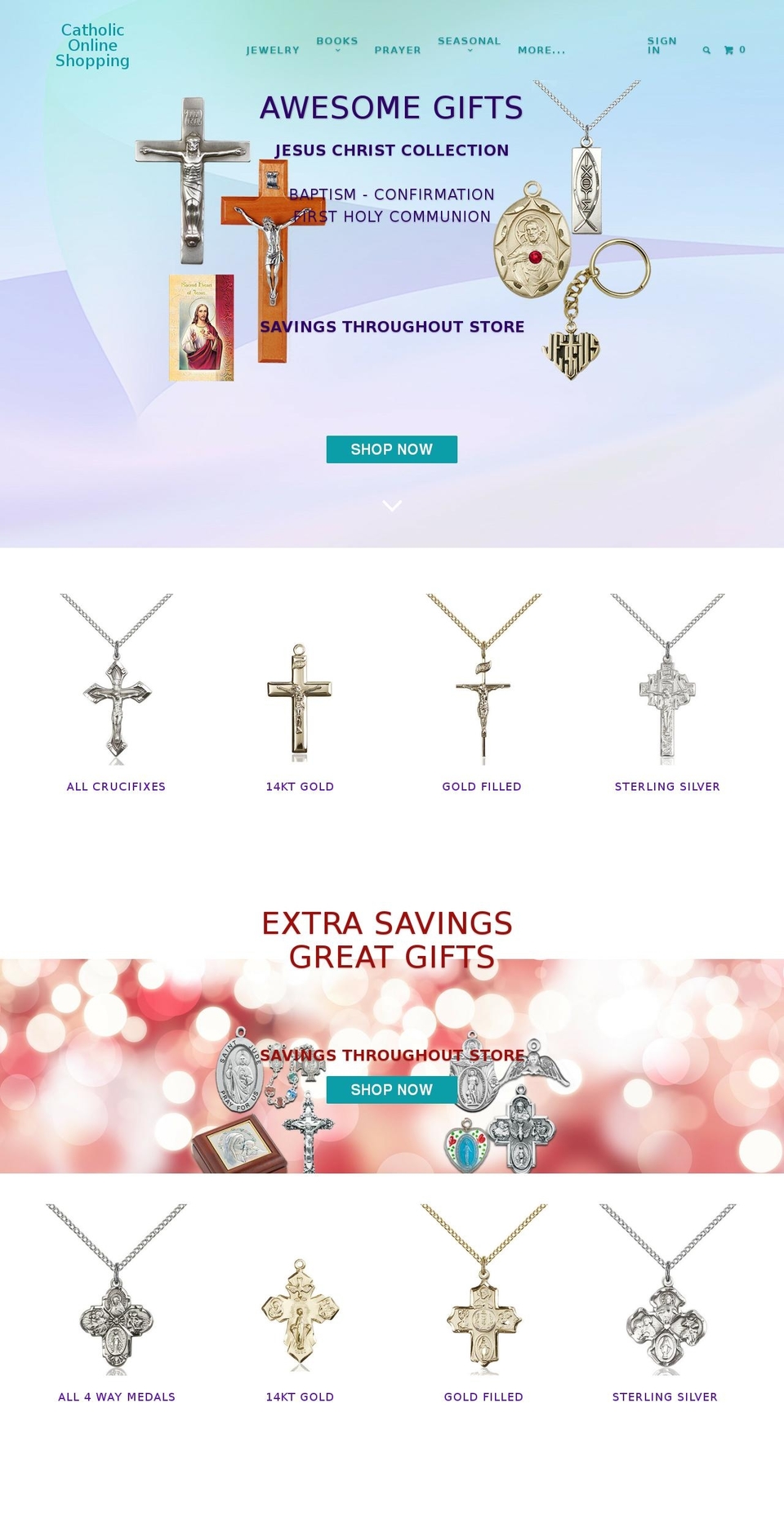 catholicshopping.com shopify website screenshot