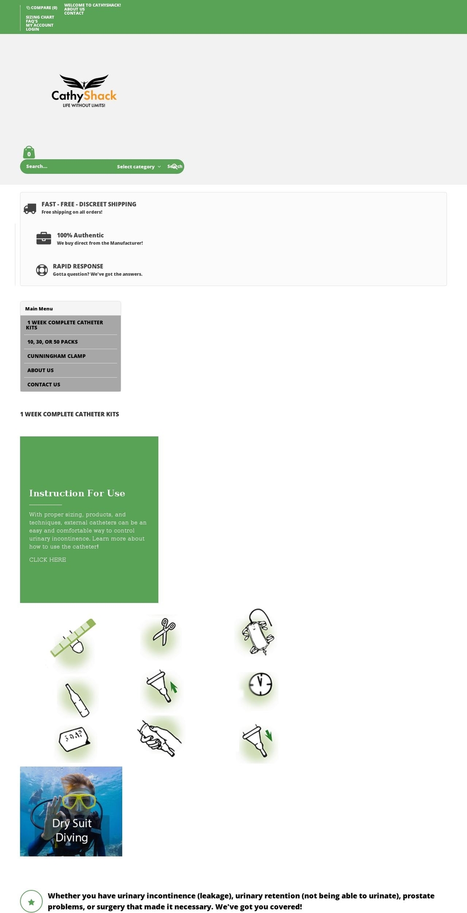 cathyshack.com shopify website screenshot