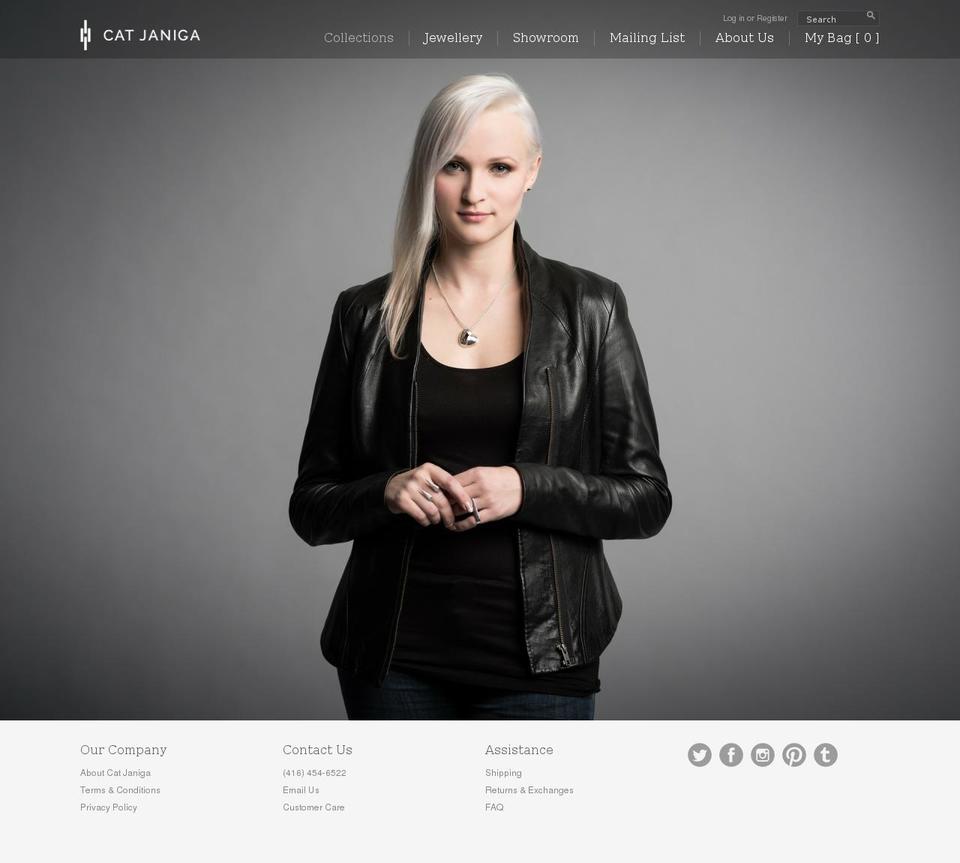 catjaniga.com shopify website screenshot