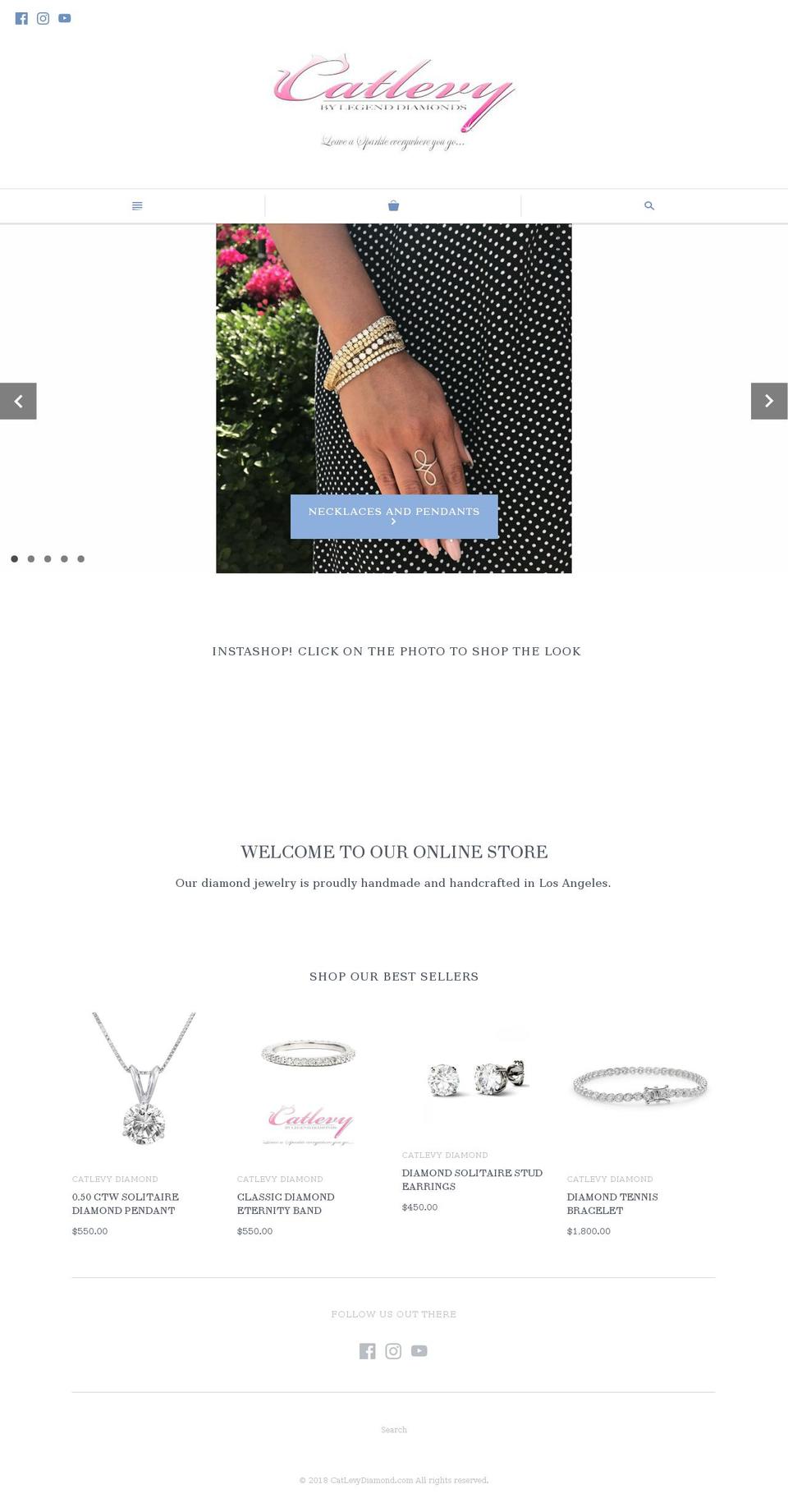 catlevy Shopify theme site example catlevydiamond.com