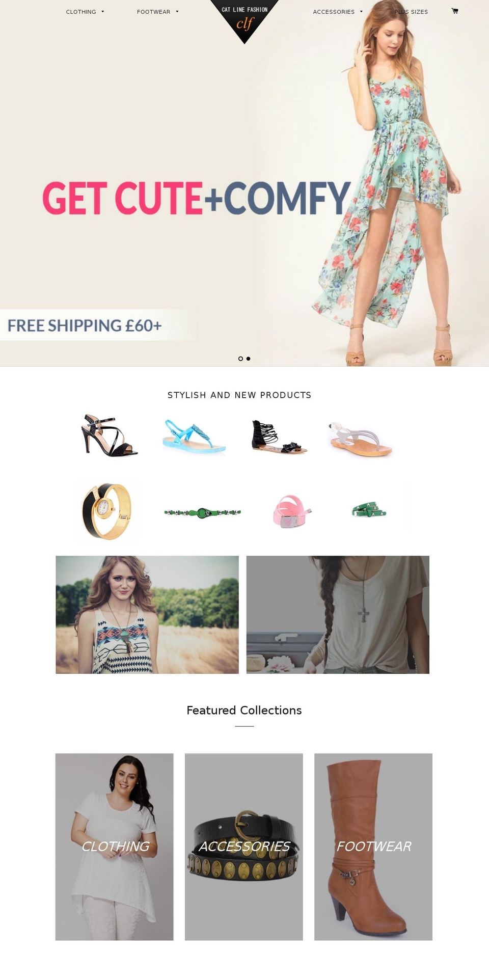 catlinefashion.com shopify website screenshot