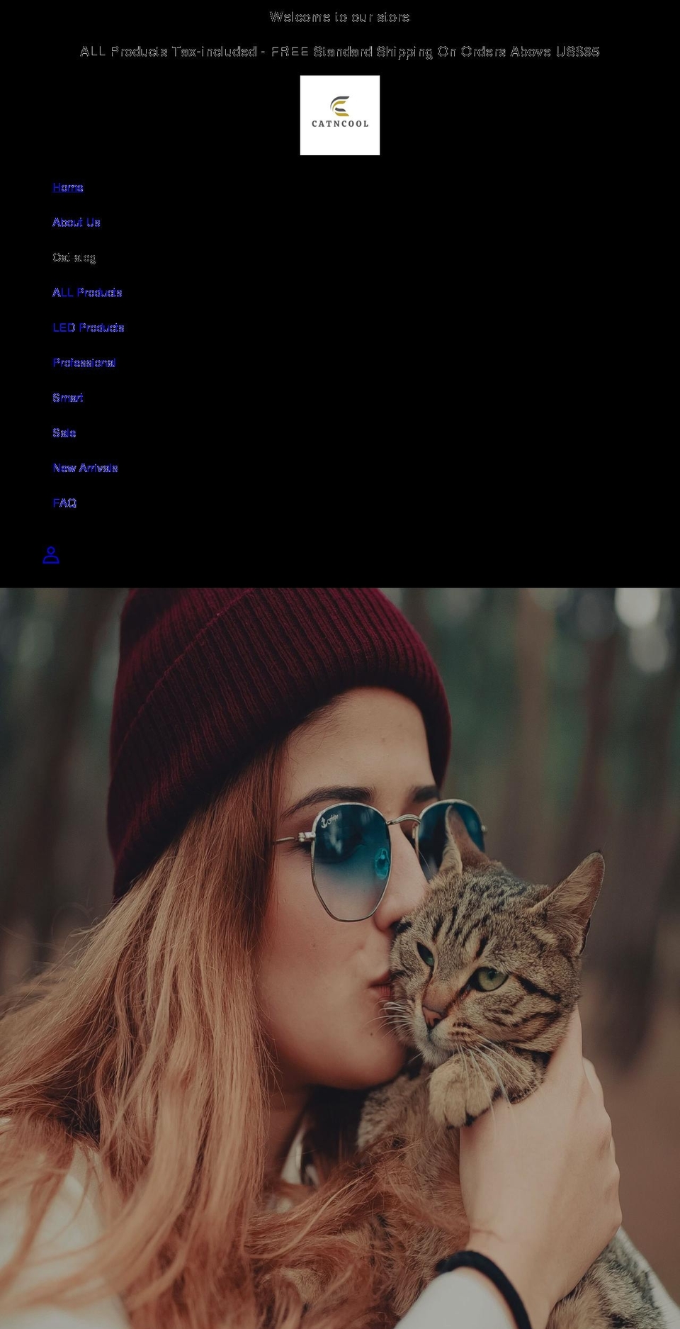 catncool.com shopify website screenshot