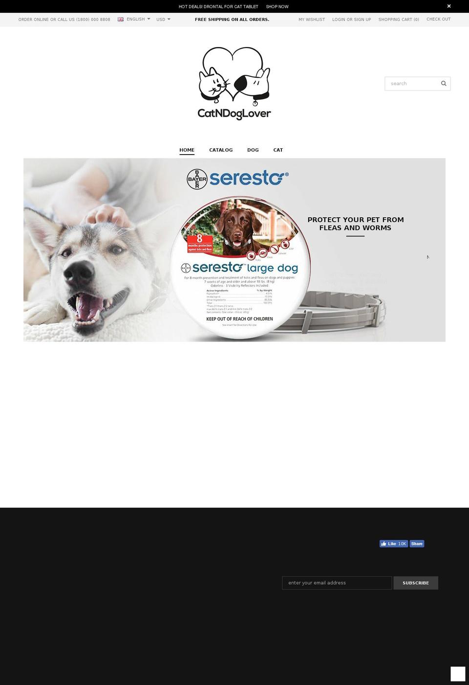 catndoglover.com — Shopify storefront screenshot