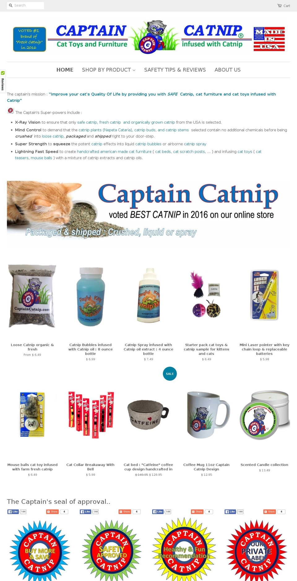 catnipman.com shopify website screenshot