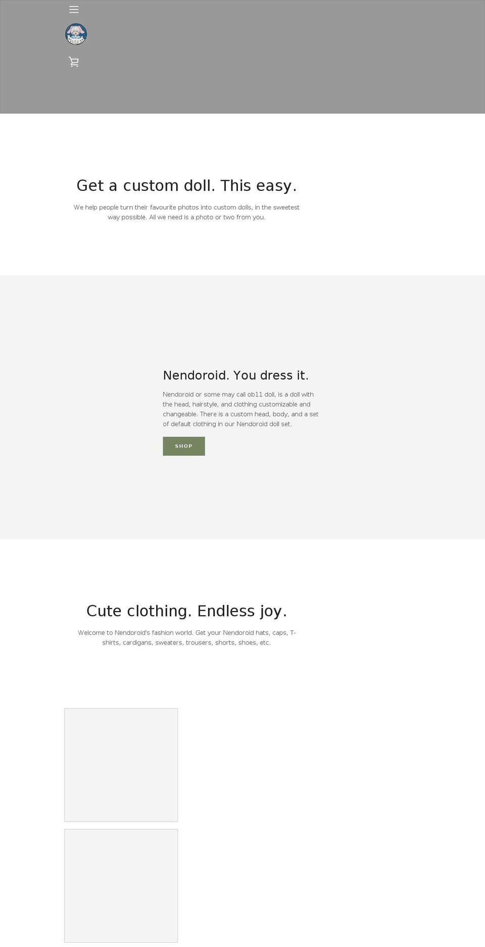 catoonizer.com shopify website screenshot