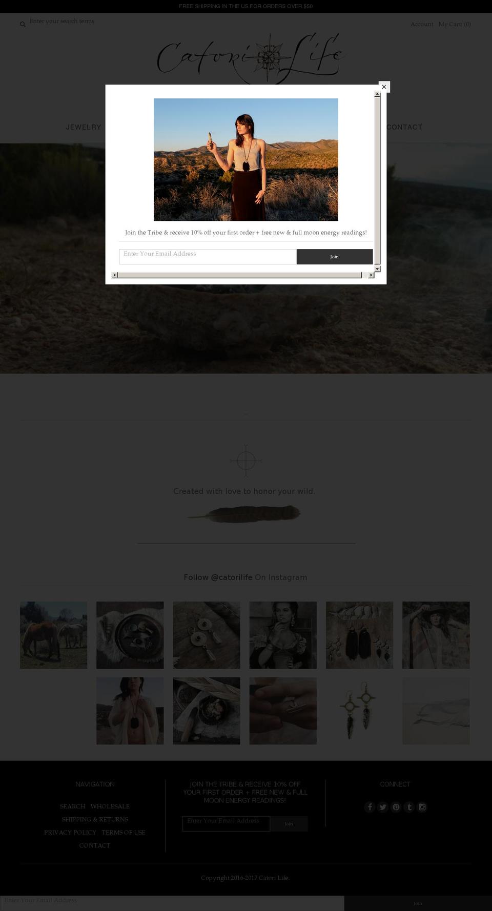catorilife.com shopify website screenshot