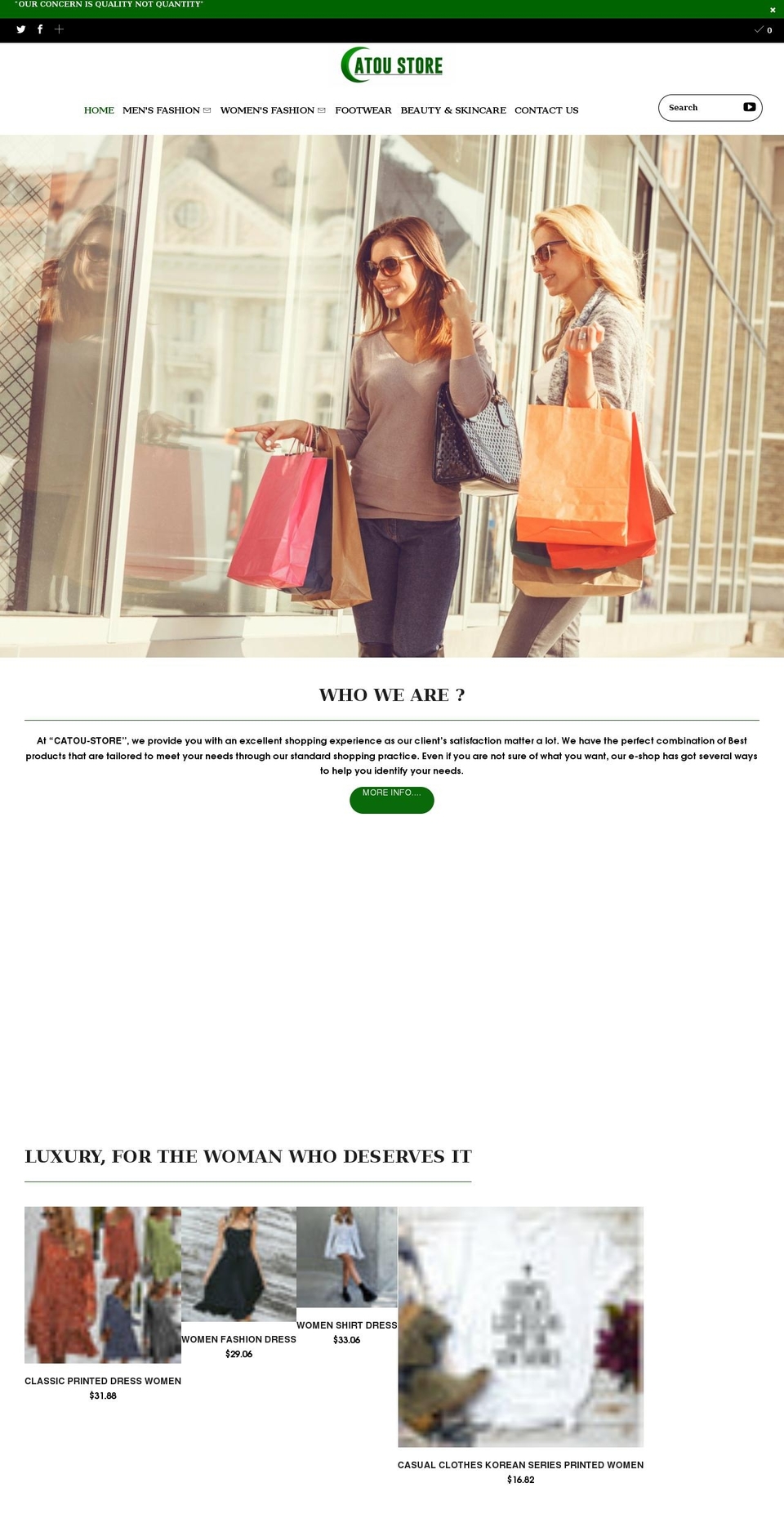 catoustore.com shopify website screenshot