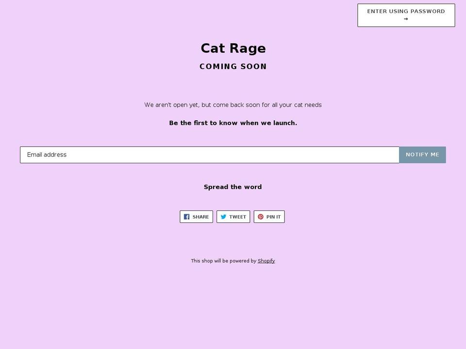 catrage.com — Shopify storefront screenshot