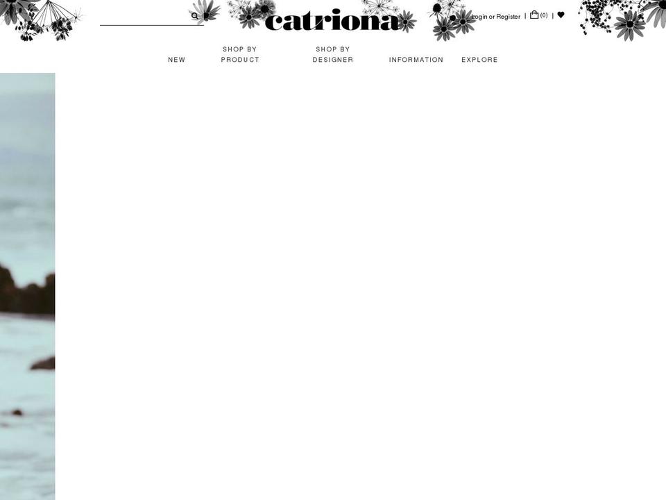 catriona.com shopify website screenshot