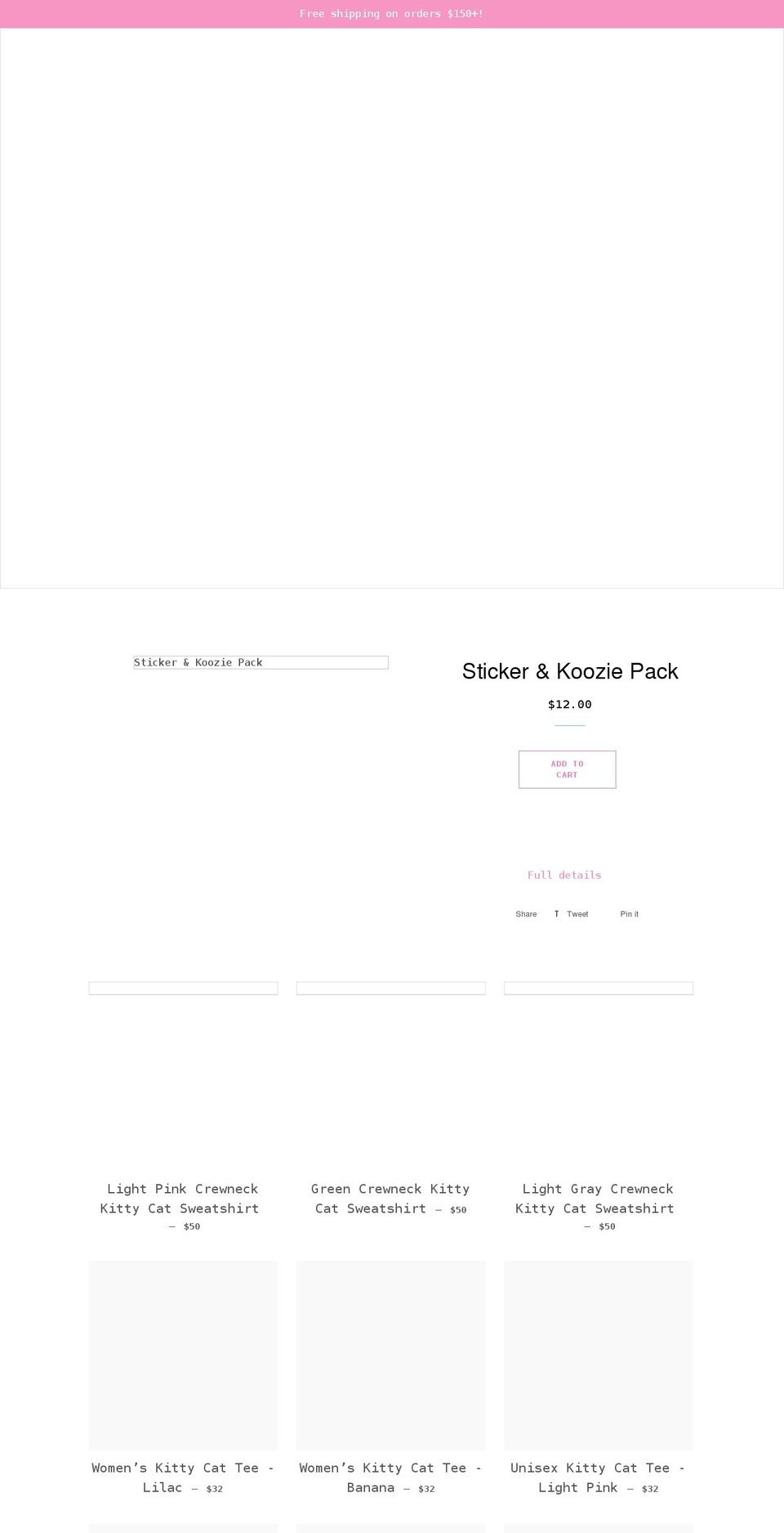 catsandmoney.com shopify website screenshot