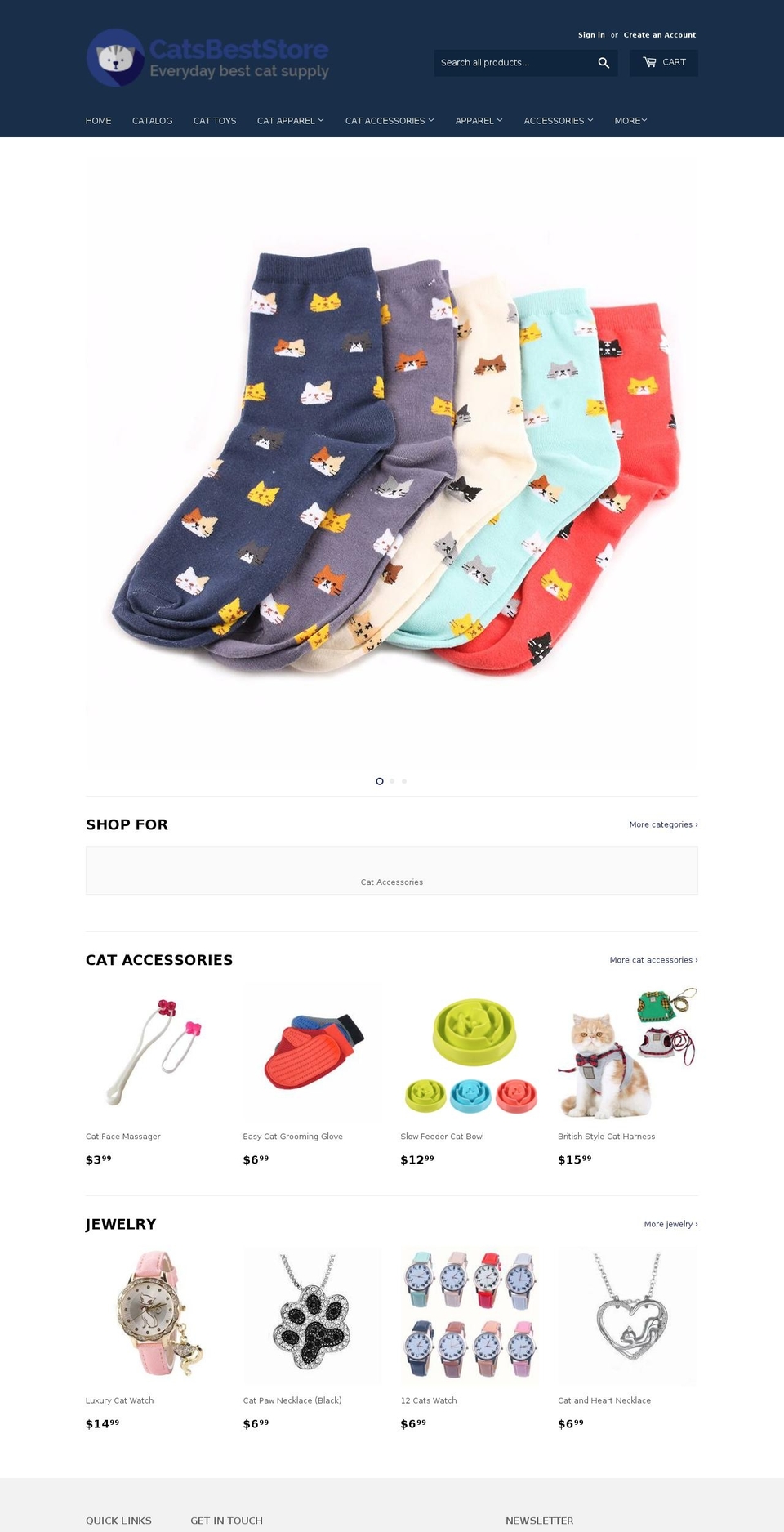 catsbest101.com — Shopify storefront screenshot