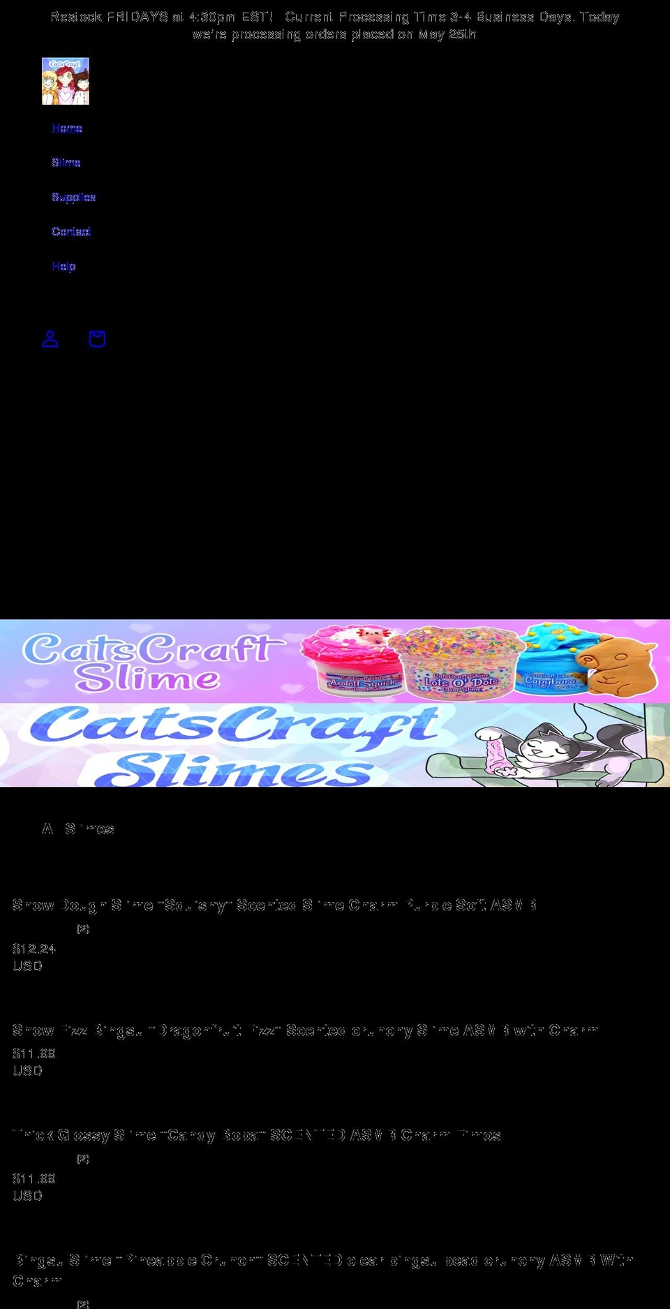 catscraft.com shopify website screenshot