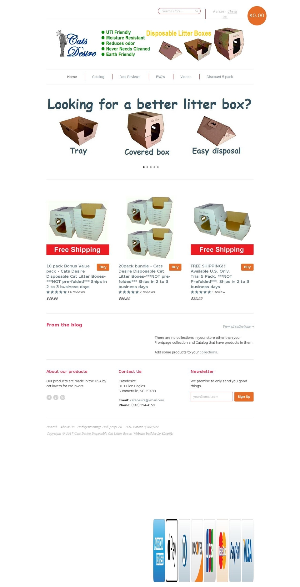 catsdesire.com shopify website screenshot