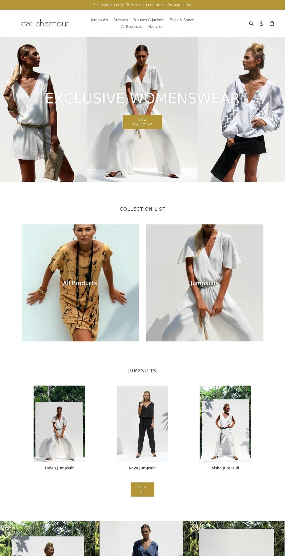 catshamour.com — Shopify storefront screenshot