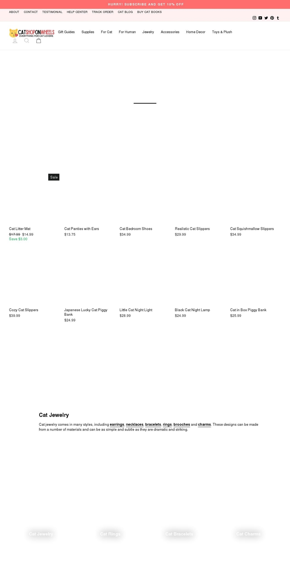 catshoponwheels.com shopify website screenshot
