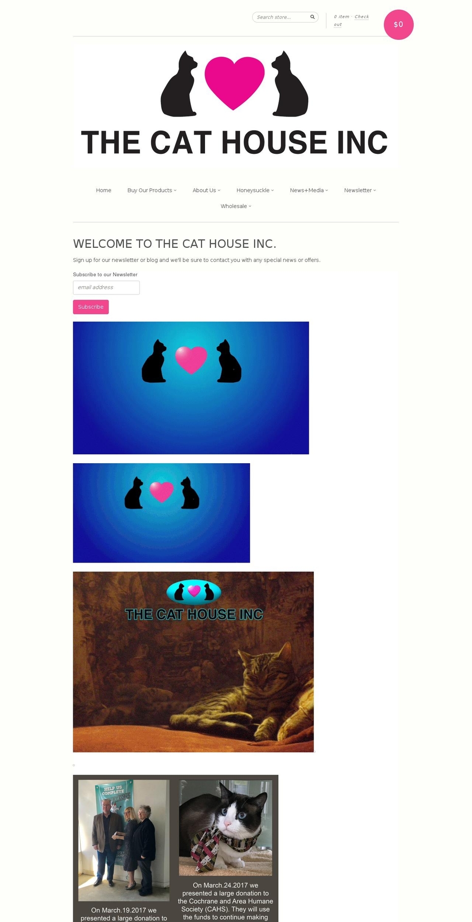 catsinclothes.ca shopify website screenshot