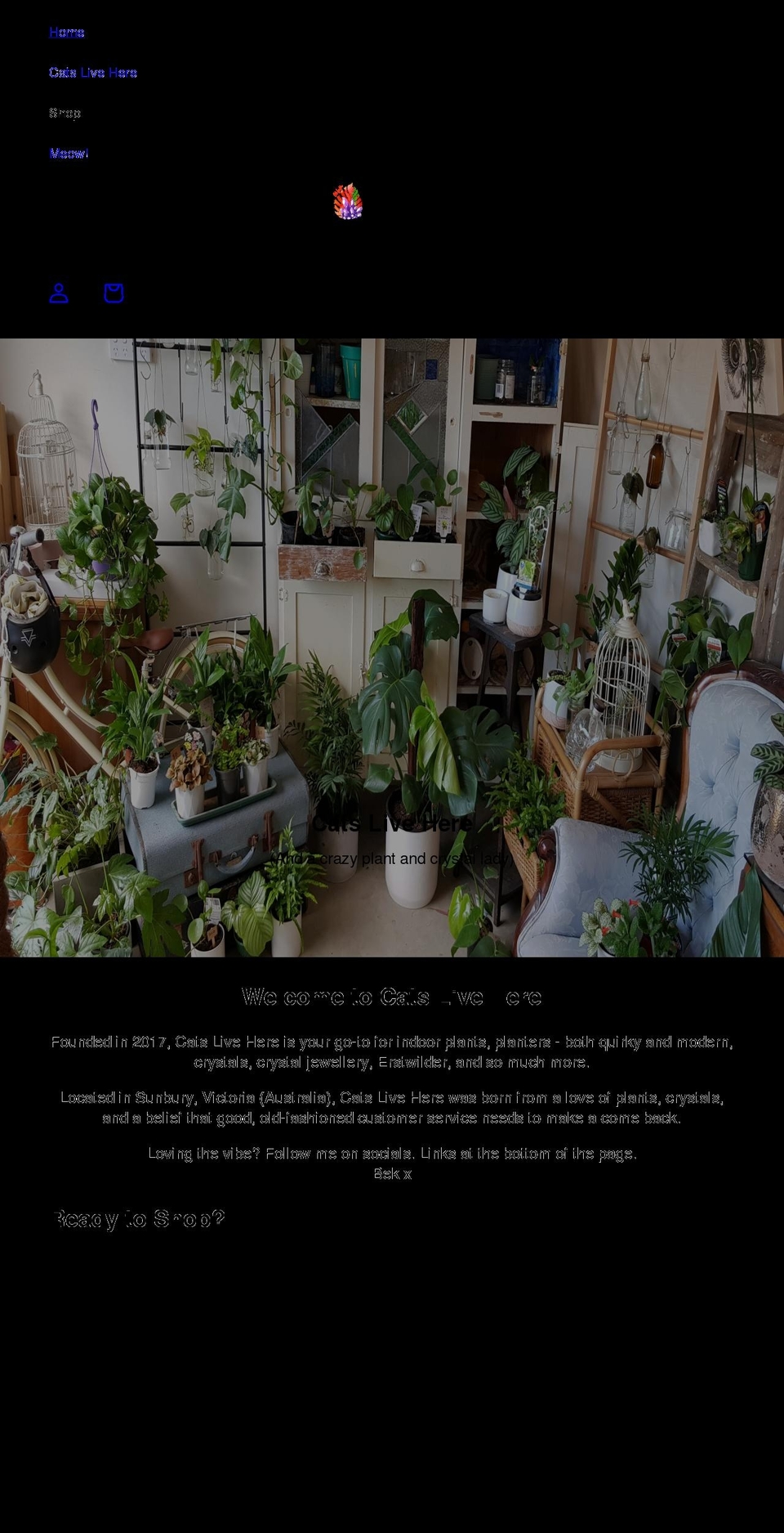 catslivehere.com.au shopify website screenshot