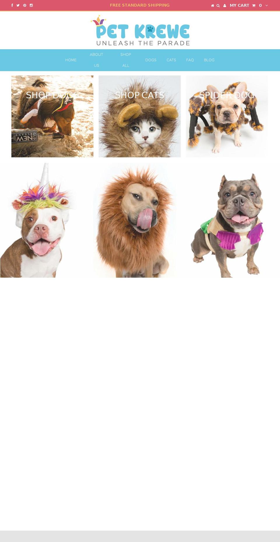 Pet Krewe Shopify theme site example catsofatlanta.com