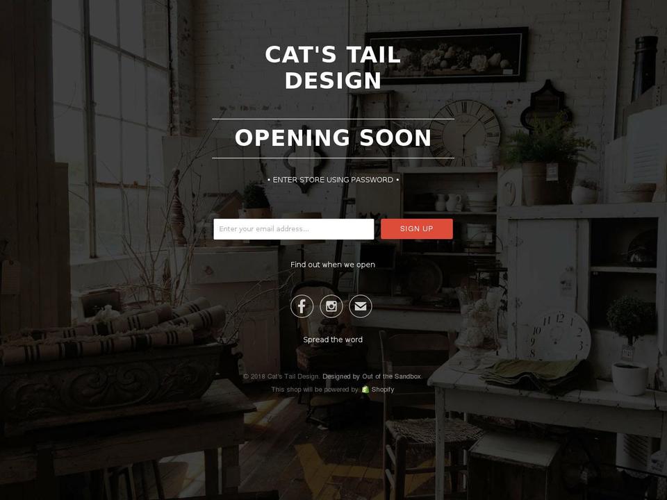 catstaildesign.com — Shopify storefront screenshot