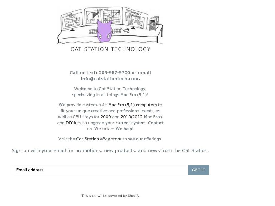 catstationtech.com — Shopify storefront screenshot