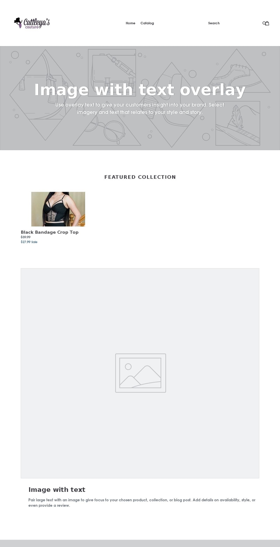 cattleyascouture.com — Shopify storefront screenshot