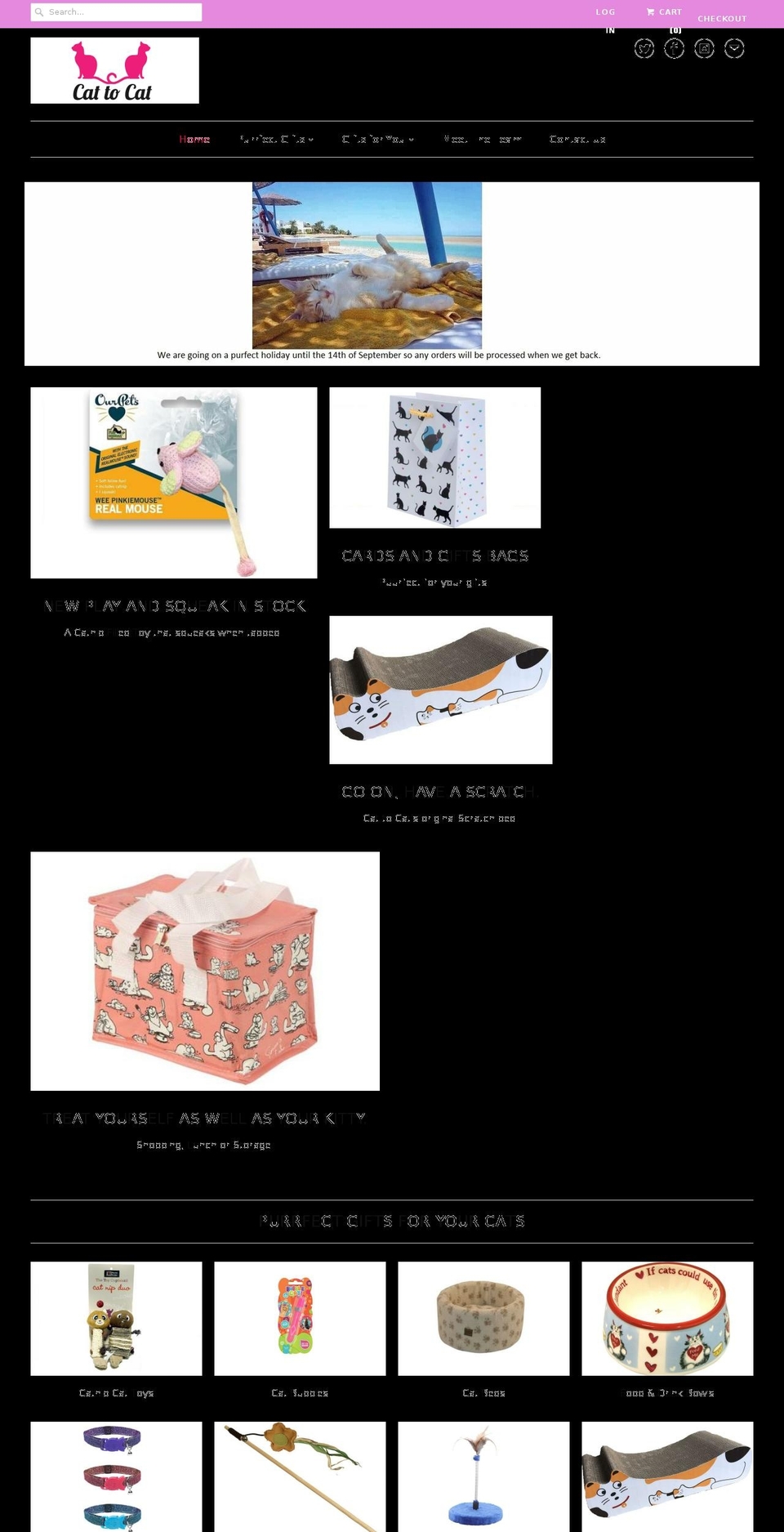 cattocat.com shopify website screenshot