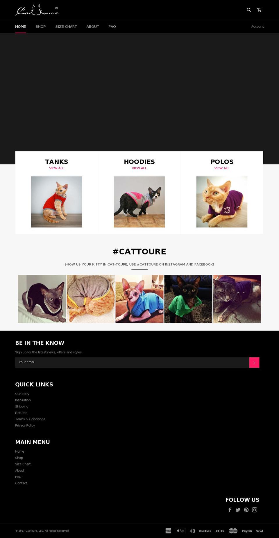 cattoure.com shopify website screenshot