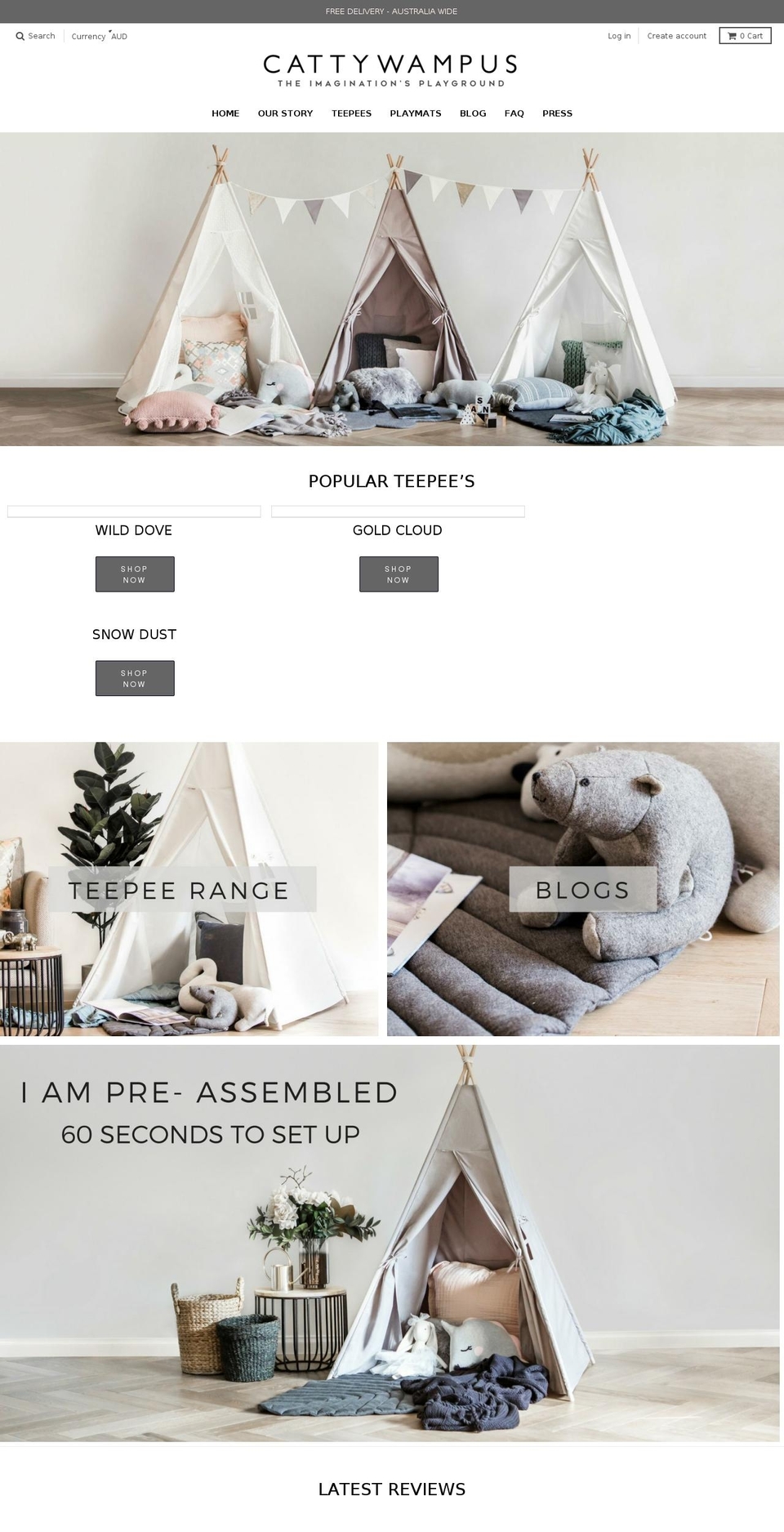 cattywampus.com.au shopify website screenshot