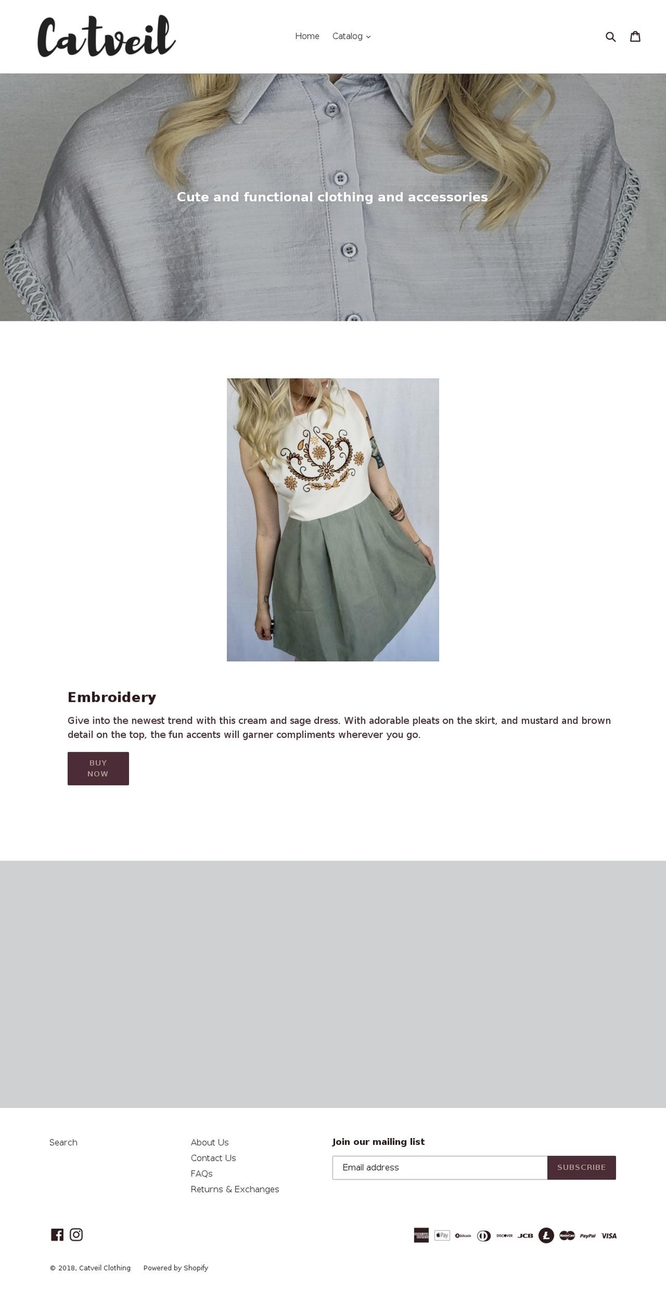catveil.com — Shopify storefront screenshot
