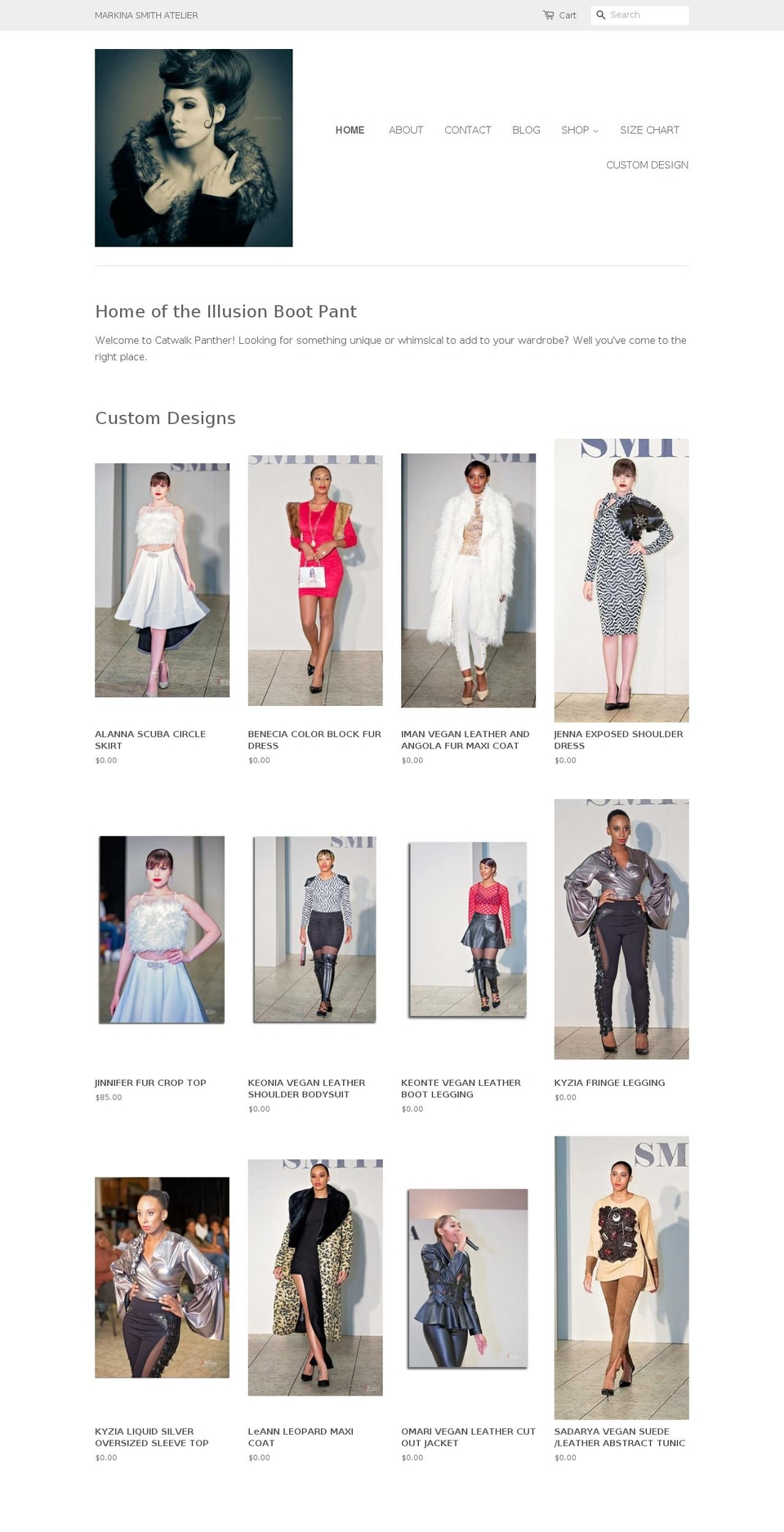 catwalkpanther.com shopify website screenshot