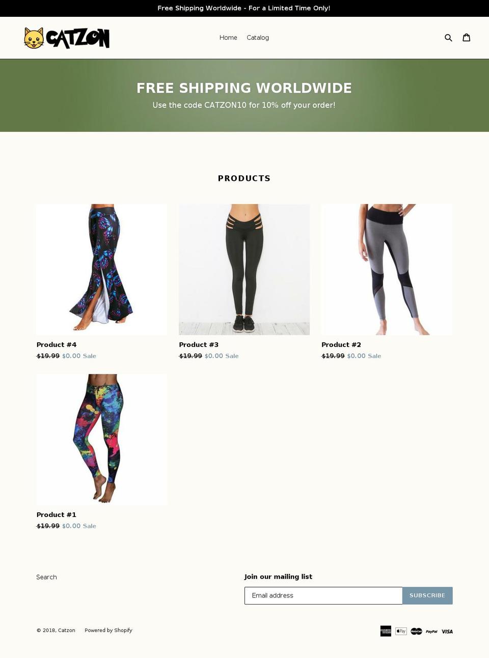 catzon.com — Shopify storefront screenshot