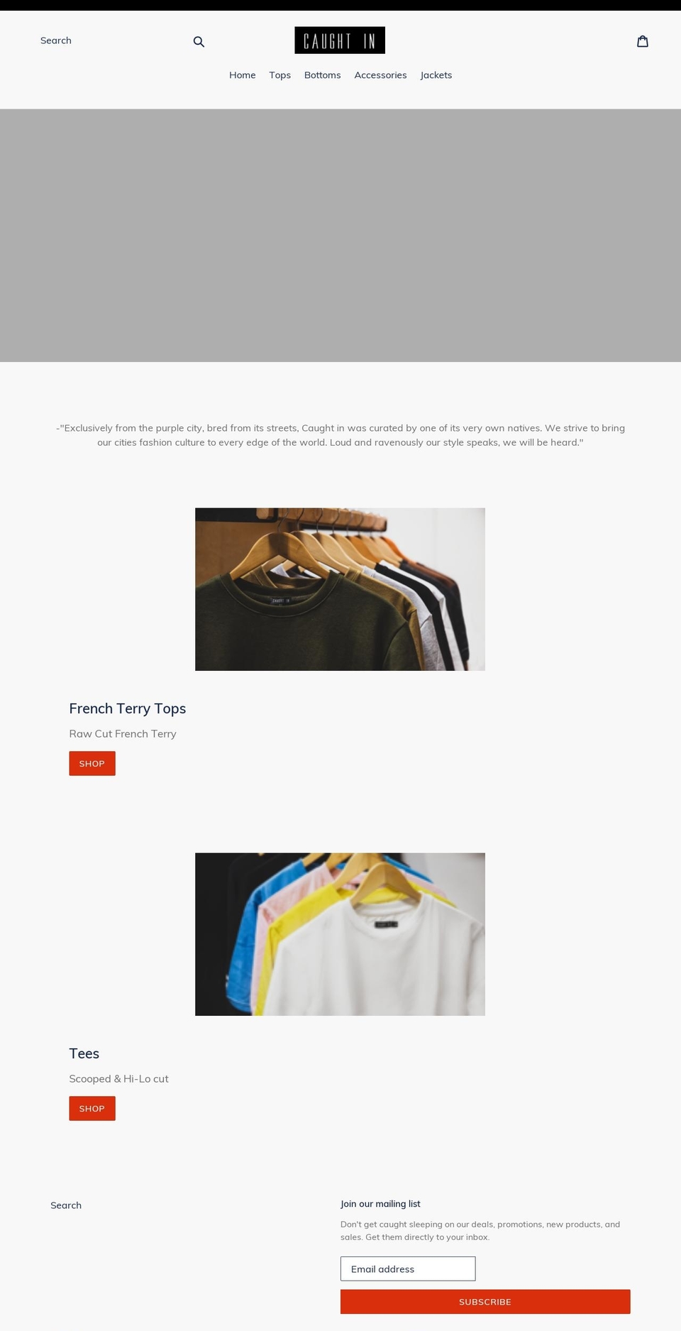 caughtinhtx.com shopify website screenshot