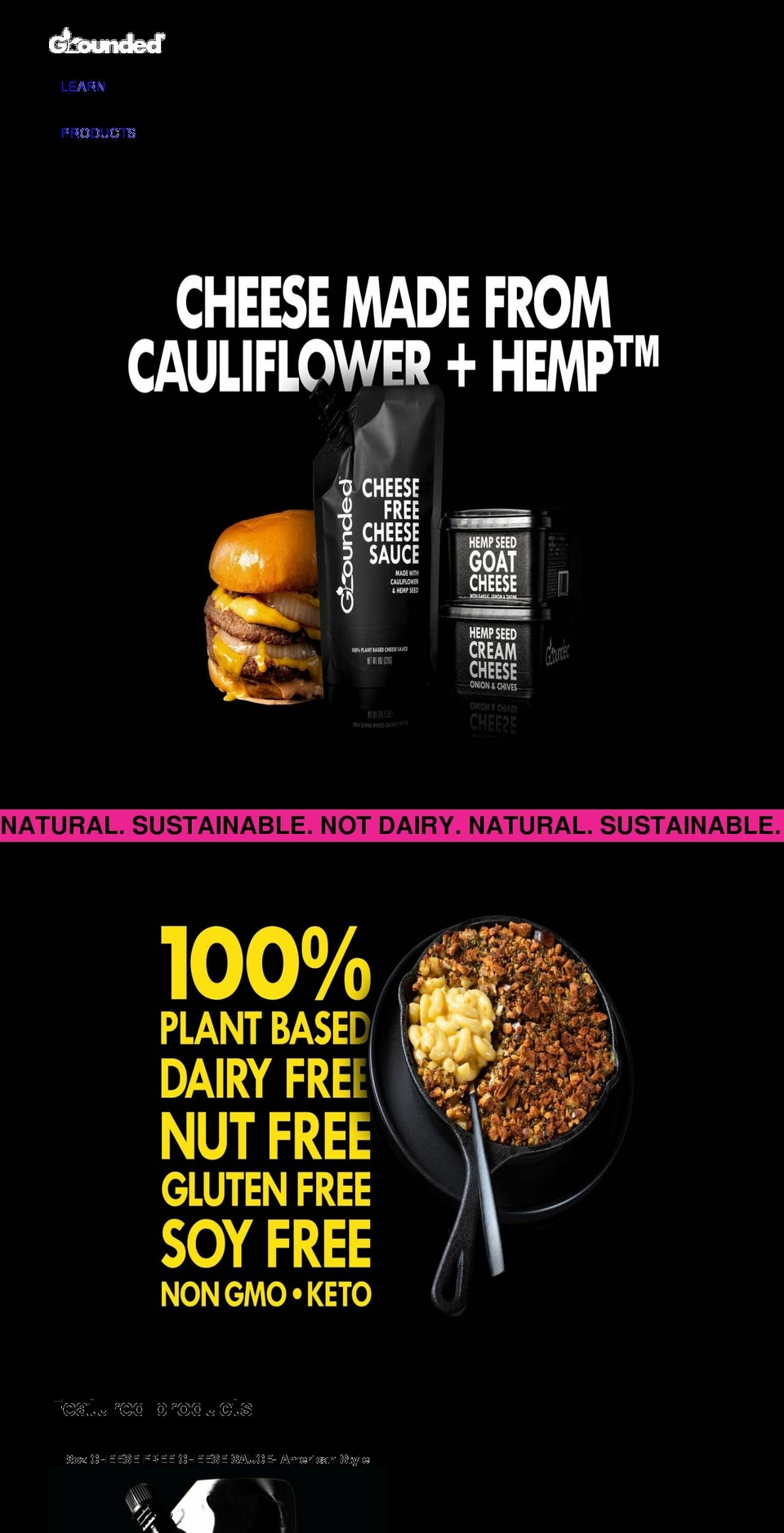 cauliflowercheese.com shopify website screenshot